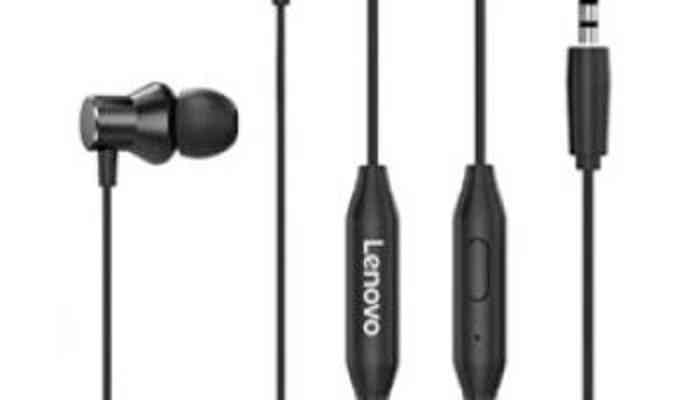 Lenovo HF130 Wired 3.5mm In-ear Headphones – Black